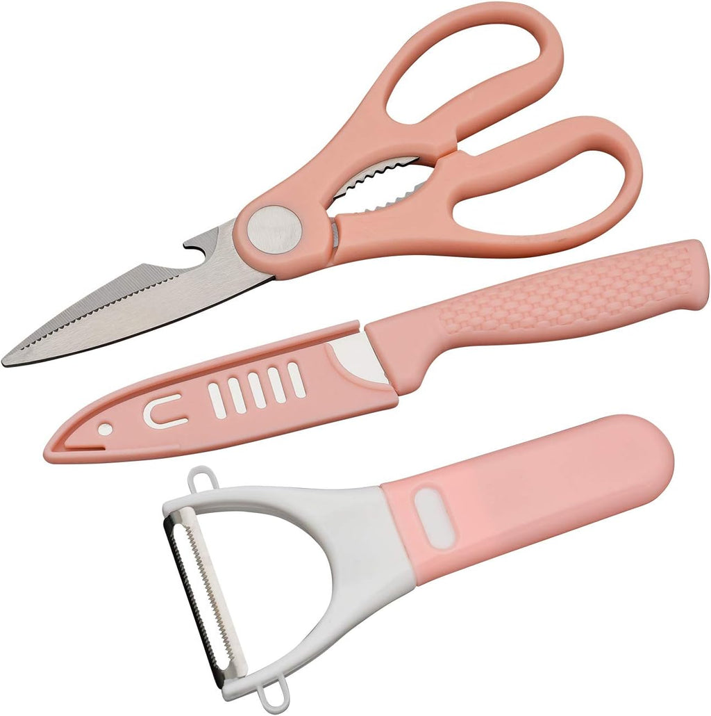 Kitchen Scissors for General Use Woman Kitchen Accessories Shears Heavy Duty Cooking Shears Left Handed Black Scissors Adults Sharp Utility Siccors for Food(P,1)