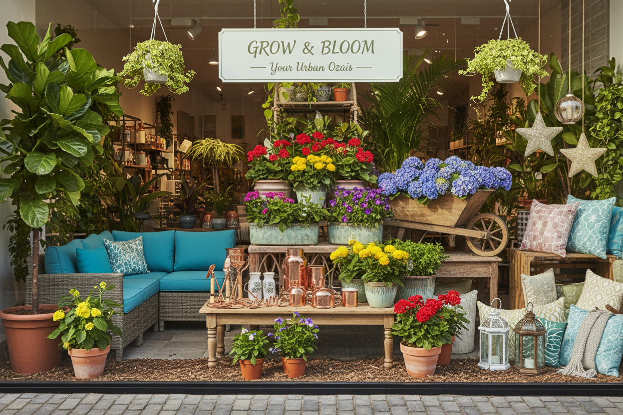 i want an image with something that shows home and graden store that really grabs the eye